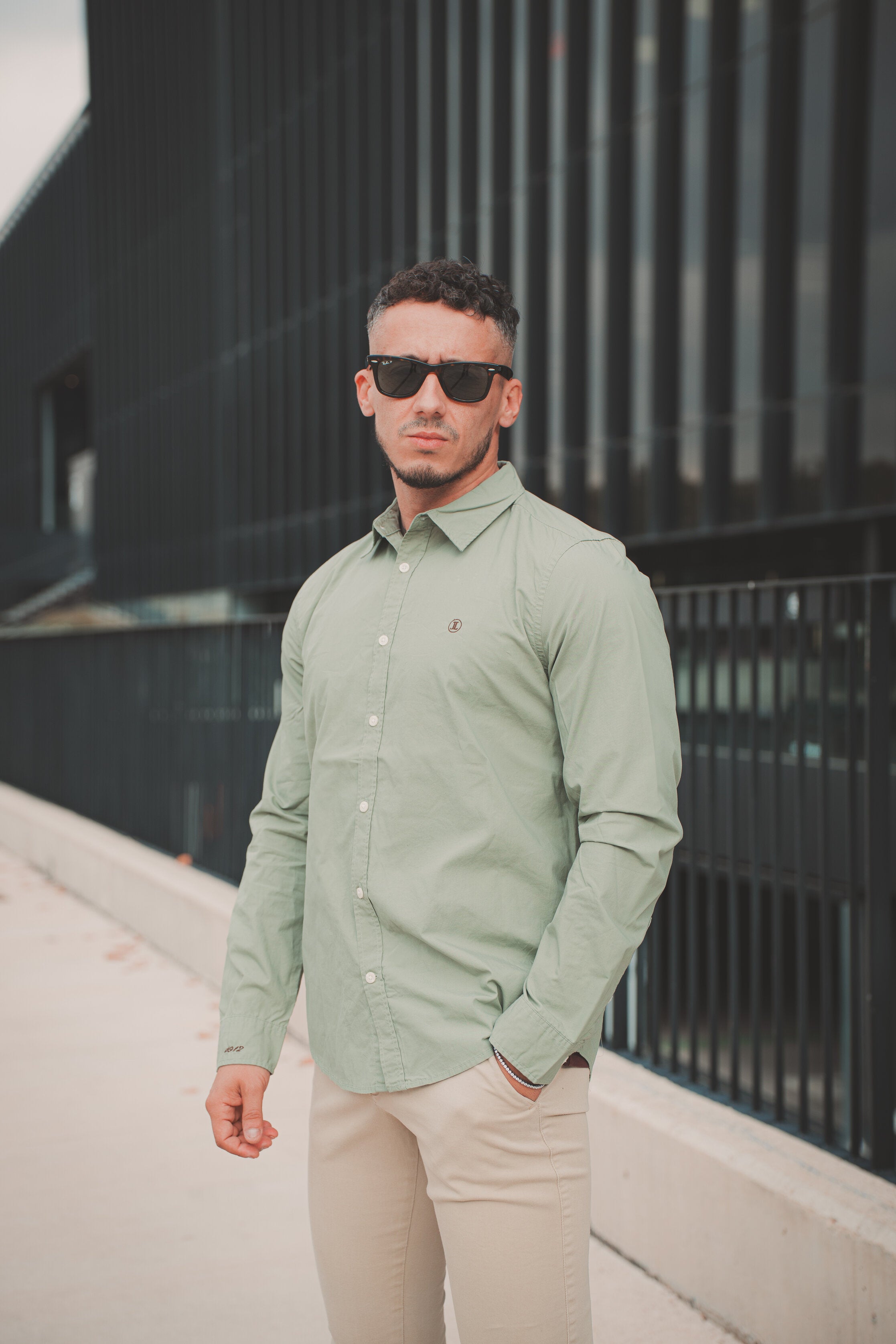 Camisa ligera Fine-Line 1912 Verde